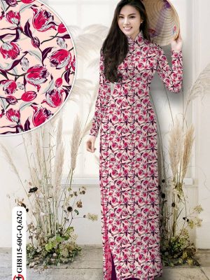 Vải Áo Dài Hoa Đều Độc Đáo AD GH8115 23 1615200797 814 Vai Ao Dai Hoa Deu Doc Dao AD GH8115