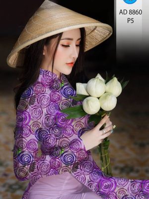Vải Áo Dài Hoa Hồng Đều Kiểu Mới AD 8860 24 1615201243 12 Vai Ao Dai Hoa Hong Deu Kieu Moi AD 8860