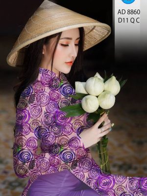 Vải Áo Dài Hoa Hồng Đều Kiểu Mới AD 8860 31 1615201246 755 Vai Ao Dai Hoa Hong Deu Kieu Moi AD 8860