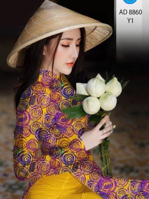 Vải Áo Dài Hoa Hồng Đều Kiểu Mới AD 8860 35 1615201246 826 Vai Ao Dai Hoa Hong Deu Kieu Moi AD 8860