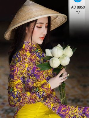 Vải Áo Dài Hoa Hồng Đều Kiểu Mới AD 8860 36 1615201247 828 Vai Ao Dai Hoa Hong Deu Kieu Moi AD 8860