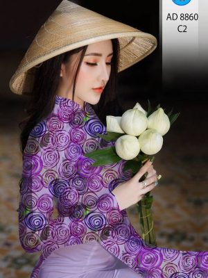 Vải Áo Dài Hoa Hồng Đều Kiểu Mới AD 8860 37 1615201247 869 Vai Ao Dai Hoa Hong Deu Kieu Moi AD 8860