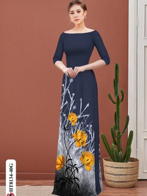 Vải Áo Dài Hoa In 3D Mới Ra AD HT8134 18 1615360261 67 Vai Ao Dai Hoa In 3D Moi Ra AD HT8134