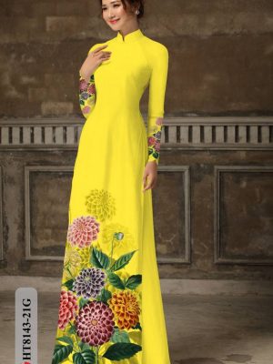 1615361087 79 Vai Ao Dai Hoa Cuc Dai Doa Vua Ra AD