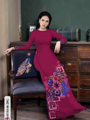 Vải Áo Dài Hoa In 3D Thiết Kế 2021 AD HT8148 26 1615433068 436 Vai Ao Dai Hoa In 3D Thiet Ke 2021 AD
