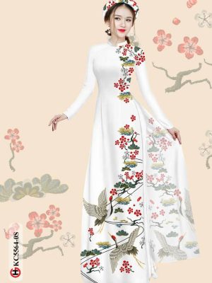 Vải Áo Dài Hoa Và Chim Độc Đáo AD KC5564 39 1615474130 437 Vai Ao Dai Hoa Va Chim Doc Dao AD KC5564