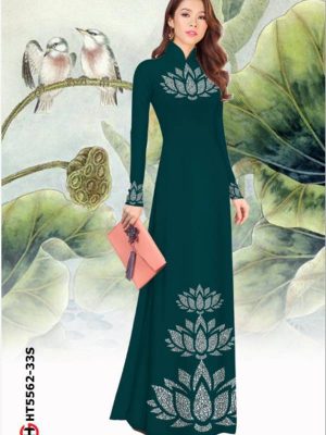 Vải Áo Dài Hoa Sen Độc Đáo AD HT5562 19 1615475474 335 Vai Ao Dai Hoa Sen Doc Dao AD HT5562