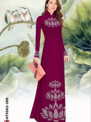 Vải Áo Dài Hoa Sen Độc Đáo AD HT5562 22 1615475475 364 Vai Ao Dai Hoa Sen Doc Dao AD HT5562