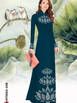 Vải Áo Dài Hoa Sen Độc Đáo AD HT5562 21 1615475475 398 Vai Ao Dai Hoa Sen Doc Dao AD HT5562