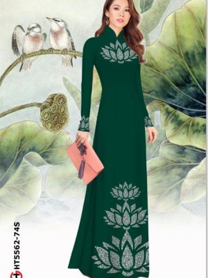 Vải Áo Dài Hoa Sen Độc Đáo AD HT5562 28 1615475476 596 Vai Ao Dai Hoa Sen Doc Dao AD HT5562