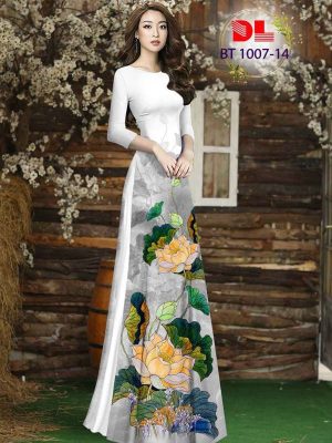 1615517823 336 Vai Ao Dai Hoa Sen Thiet Ke 2021 AD BT1007