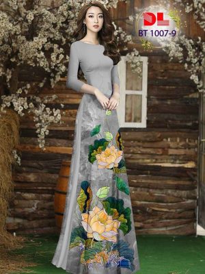 1615517823 419 Vai Ao Dai Hoa Sen Thiet Ke 2021 AD BT1007
