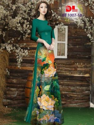 1615517826 153 Vai Ao Dai Hoa Sen Thiet Ke 2021 AD BT1007