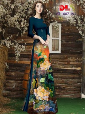 1615517826 782 Vai Ao Dai Hoa Sen Thiet Ke 2021 AD BT1007