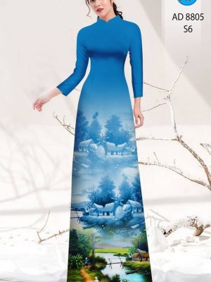 Vải Áo Dài Phong Cảnh Mới Ra AD 8805 24 1615518301 193 Vai Ao Dai Phong Canh Moi Ra AD 8805