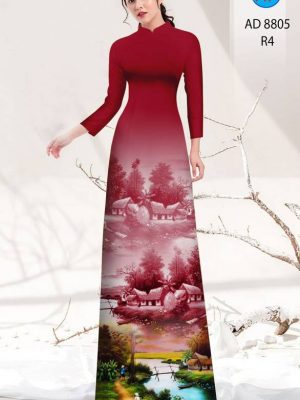 Vải Áo Dài Phong Cảnh Mới Ra AD 8805 27 1615518302 450 Vai Ao Dai Phong Canh Moi Ra AD 8805