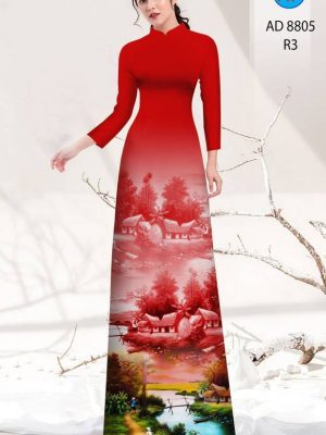 Vải Áo Dài Phong Cảnh Mới Ra AD 8805 26 1615518302 955 Vai Ao Dai Phong Canh Moi Ra AD 8805
