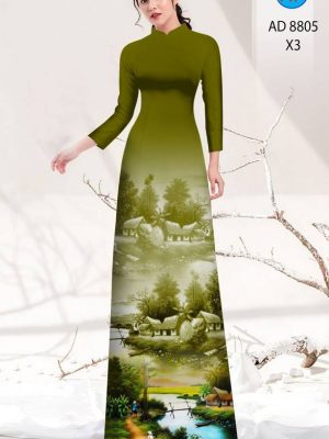 Vải Áo Dài Phong Cảnh Mới Ra AD 8805 31 1615518303 475 Vai Ao Dai Phong Canh Moi Ra AD 8805