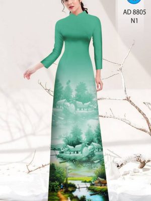 Vải Áo Dài Phong Cảnh Mới Ra AD 8805 33 1615518303 87 Vai Ao Dai Phong Canh Moi Ra AD 8805