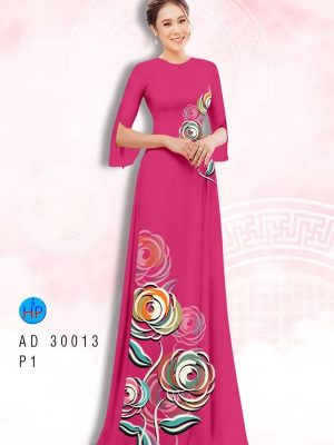 Vải Áo Dài Hoa Hồng Độc Đáo AD 30013 26 1615623539 197 Vai Ao Dai Hoa Hong Doc Dao AD 30013