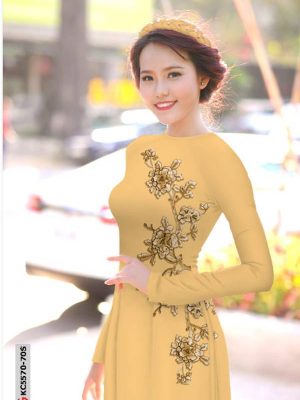 Vải Áo Dài Hoa In 3D Thiết Kế 2021 AD KC5570 25 1615783321 216 Vai Ao Dai Hoa In 3D Thiet Ke 2021 AD