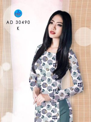Vải Áo Dài Hình Trái Tim Độc Đáo AD 30490 23 1615783990 357 Vai Ao Dai Hinh Trai Tim Doc Dao AD 30490
