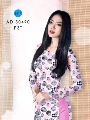 Vải Áo Dài Hình Trái Tim Độc Đáo AD 30490 24 1615783990 881 Vai Ao Dai Hinh Trai Tim Doc Dao AD 30490