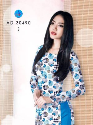 Vải Áo Dài Hình Trái Tim Độc Đáo AD 30490 21 1615783990 964 Vai Ao Dai Hinh Trai Tim Doc Dao AD 30490