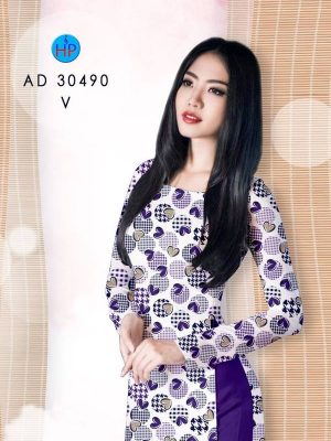 Vải Áo Dài Hình Trái Tim Độc Đáo AD 30490 30 1615783991 10 Vai Ao Dai Hinh Trai Tim Doc Dao AD 30490
