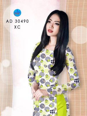 Vải Áo Dài Hình Trái Tim Độc Đáo AD 30490 28 1615783991 399 Vai Ao Dai Hinh Trai Tim Doc Dao AD 30490
