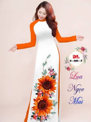 Vải Áo Dài Hoa Hướng Dương Mới Ra AD V191 12 1615945501 4 Vai Ao Dai Hoa Huong Duong Moi Ra AD V191
