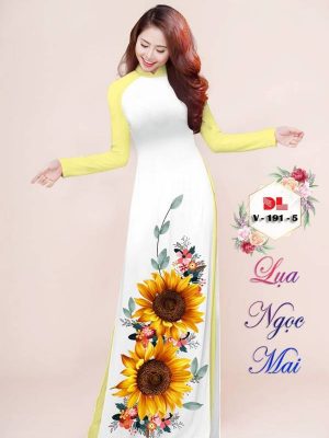 Vải Áo Dài Hoa Hướng Dương Mới Ra AD V191 13 1615945501 703 Vai Ao Dai Hoa Huong Duong Moi Ra AD V191