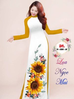 Vải Áo Dài Hoa Hướng Dương Mới Ra AD V191 14 1615945501 850 Vai Ao Dai Hoa Huong Duong Moi Ra AD V191