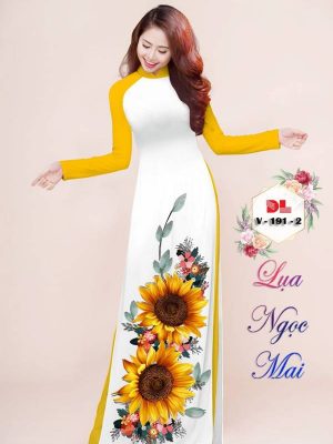 Vải Áo Dài Hoa Hướng Dương Mới Ra AD V191 17 1615945502 1 Vai Ao Dai Hoa Huong Duong Moi Ra AD V191