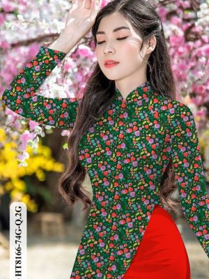 Vải Áo Dài Hoa Hồng Nhí Độc Đáo AD HT8166 17 1615960019 17 Vai Ao Dai Hoa Hong Nhi Doc Dao AD HT8166