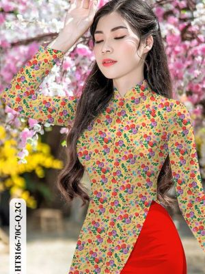 Vải Áo Dài Hoa Hồng Nhí Độc Đáo AD HT8166 18 1615960020 13 Vai Ao Dai Hoa Hong Nhi Doc Dao AD HT8166
