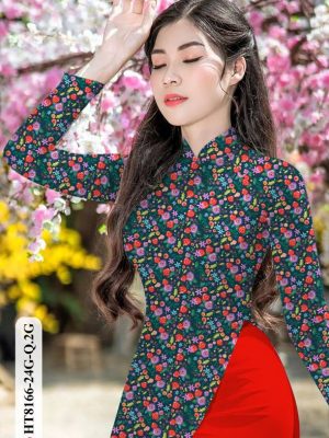 Vải Áo Dài Hoa Hồng Nhí Độc Đáo AD HT8166 23 1615960021 364 Vai Ao Dai Hoa Hong Nhi Doc Dao AD HT8166