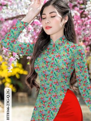 Vải Áo Dài Hoa Hồng Nhí Độc Đáo AD HT8166 25 1615960021 809 Vai Ao Dai Hoa Hong Nhi Doc Dao AD HT8166