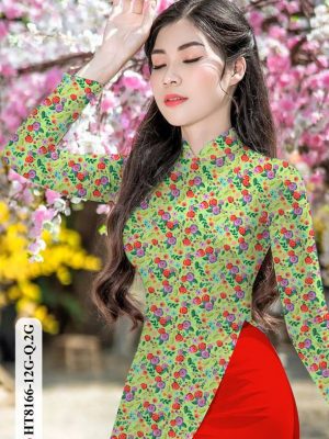 Vải Áo Dài Hoa Hồng Nhí Độc Đáo AD HT8166 28 1615960022 393 Vai Ao Dai Hoa Hong Nhi Doc Dao AD HT8166