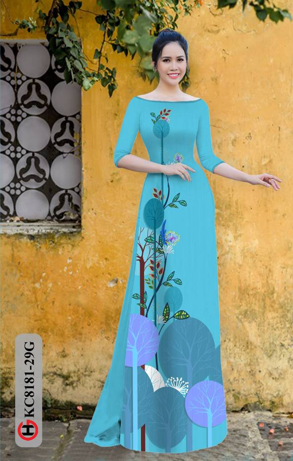 Vải Áo Dài Hoa In 3D Vừa Ra AD KC8181 36 Vải Áo Dài Hoa In 3D Vừa Ra  AD KC8181