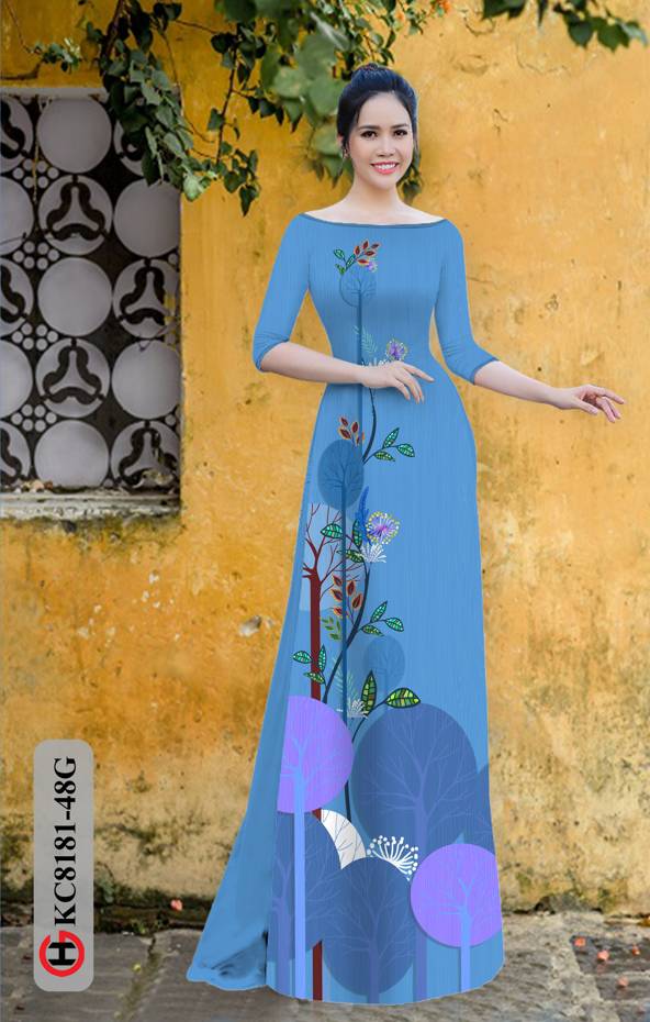 Vải Áo Dài Hoa In 3D Vừa Ra AD KC8181 39 Vải Áo Dài Hoa In 3D Vừa Ra  AD KC8181
