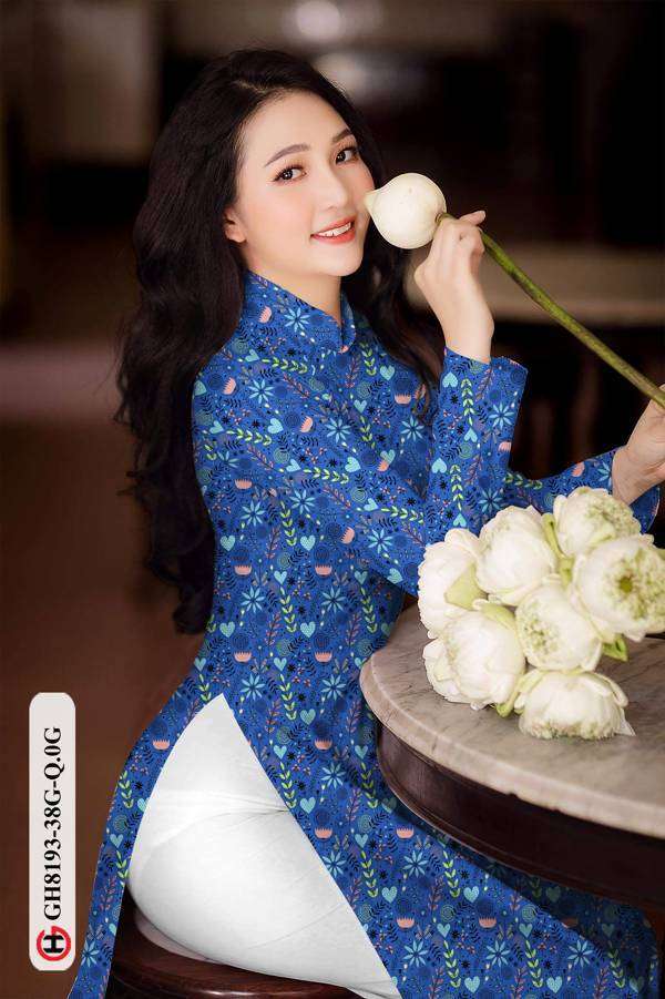 Vải Áo Dài Hoa Nhí Mới Ra AD GH8193 33 Vải Áo Dài Hoa Nhí Mới Ra AD GH8193
