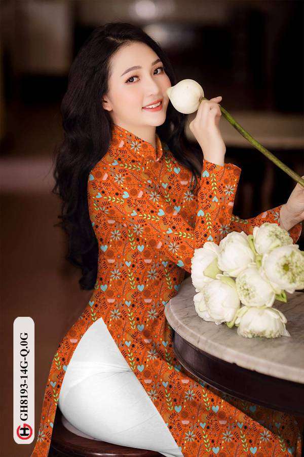 Vải Áo Dài Hoa Nhí Mới Ra AD GH8193 35 Vải Áo Dài Hoa Nhí Mới Ra AD GH8193