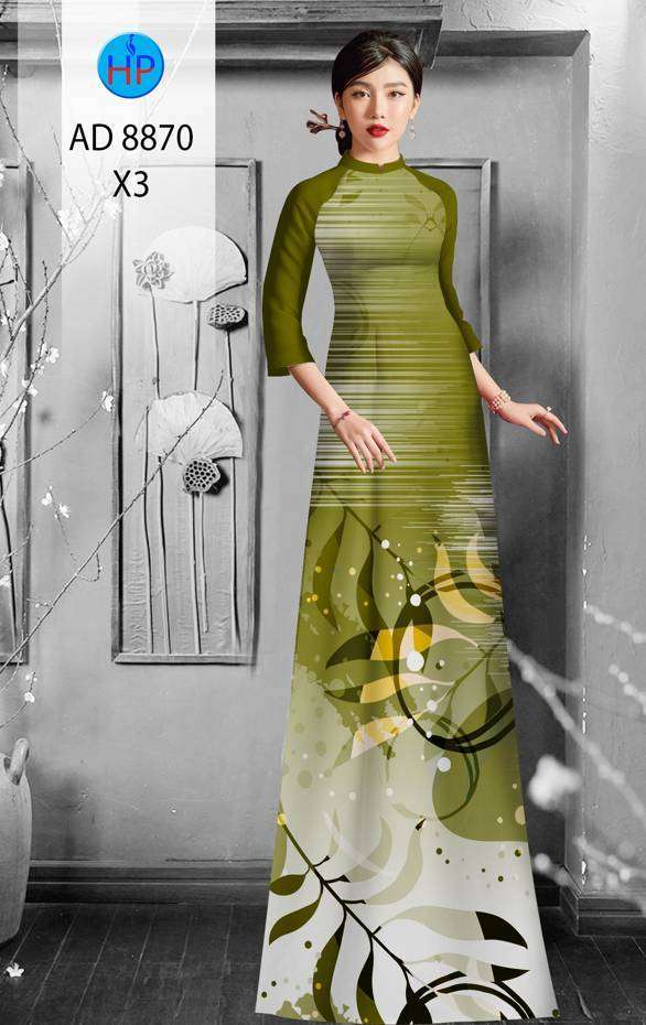 Vải Áo Dài Hoa Văn Thiết Kế 2021 AD 8870 42 Vải Áo Dài Hoa Văn Thiết Kế 2021 AD 8870