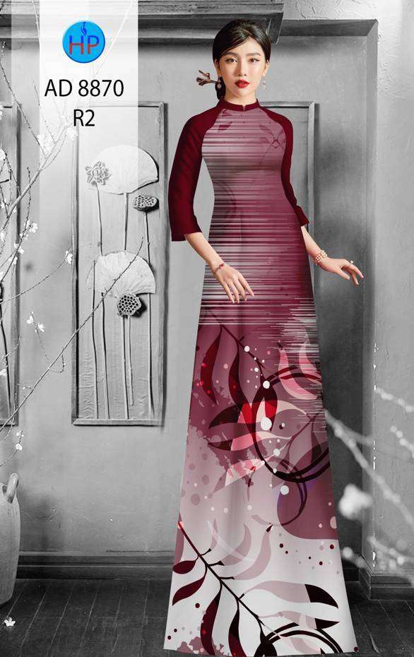 Vải Áo Dài Hoa Văn Thiết Kế 2021 AD 8870 43 Vải Áo Dài Hoa Văn Thiết Kế 2021 AD 8870