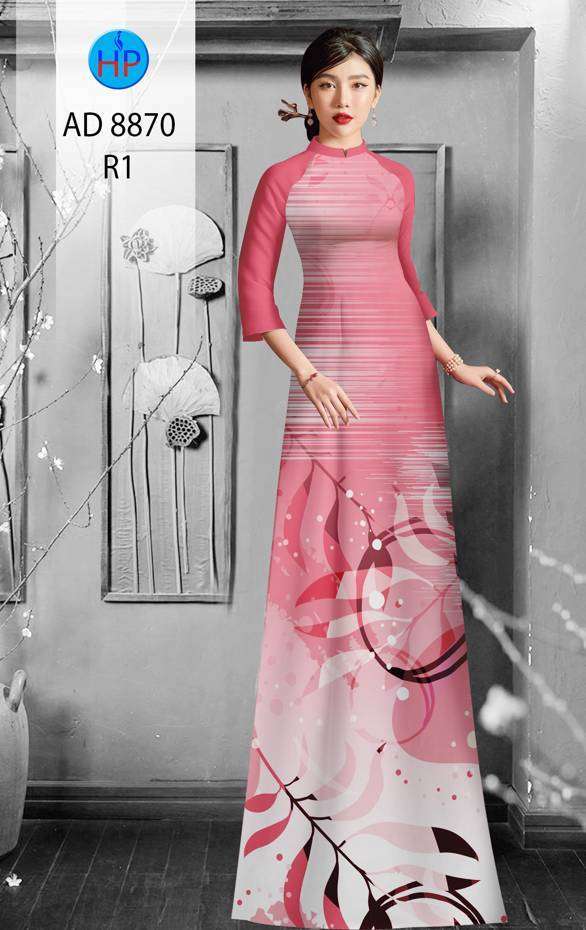 Vải Áo Dài Hoa Văn Thiết Kế 2021 AD 8870 49 Vải Áo Dài Hoa Văn Thiết Kế 2021 AD 8870