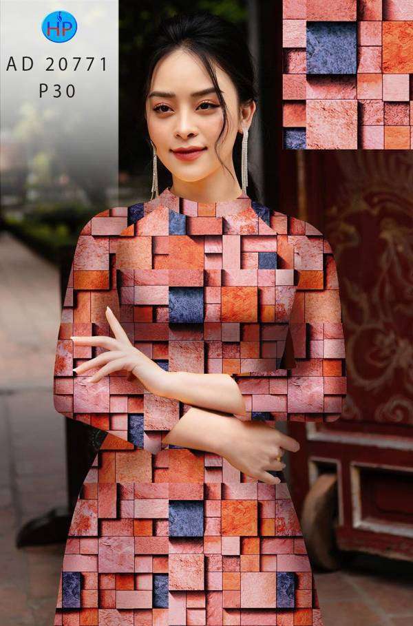 Vải Áo Dài Hoa Văn Vừa Ra AD 20771 41 Vải Áo Dài Hoa Văn Vừa Ra  AD 20771