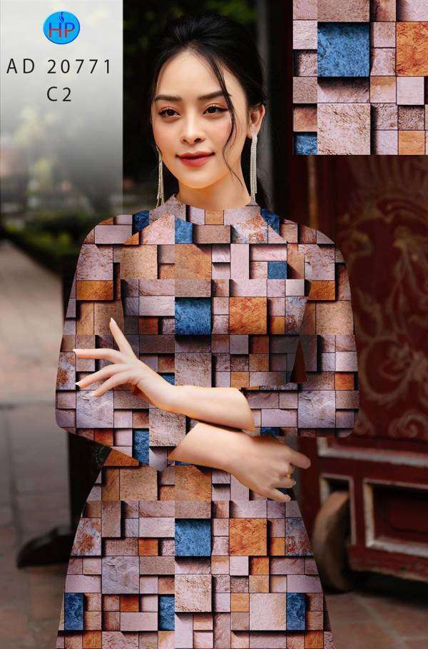 Vải Áo Dài Hoa Văn Vừa Ra AD 20771 40 Vải Áo Dài Hoa Văn Vừa Ra  AD 20771