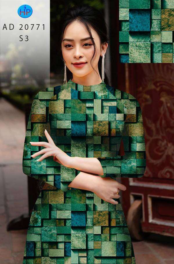 Vải Áo Dài Hoa Văn Vừa Ra AD 20771 43 Vải Áo Dài Hoa Văn Vừa Ra  AD 20771