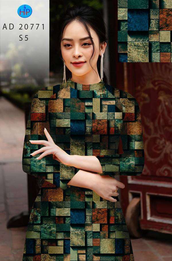 Vải Áo Dài Hoa Văn Vừa Ra AD 20771 47 Vải Áo Dài Hoa Văn Vừa Ra  AD 20771